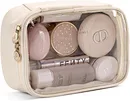 This small makeup bag is designed to adapt to various scenarios. the clear makeup bag highly versatile and ideal for travel, vacation, shopping, parties, work, gym,organizing your bathroom counter or daily use.this clear makeup bag.